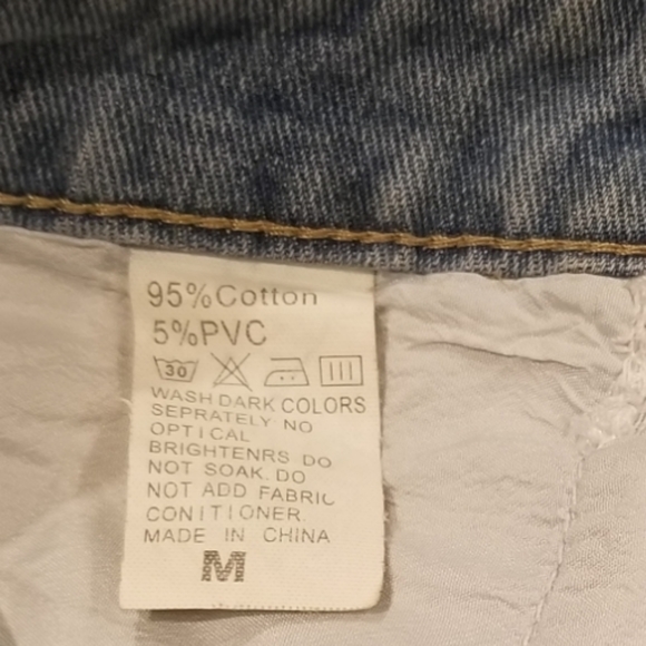 Distressed Ripped Frayed Denim Mini Skirt - Picture 11 of 11